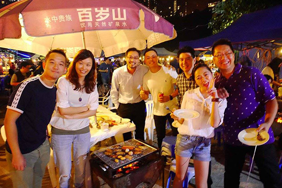 Company’s autumn BBQ night