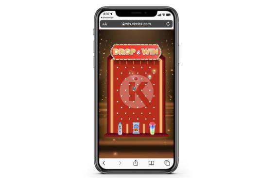 Drop & Win prizes, without downloading an app, to redeem at all Circle K US locations this new year