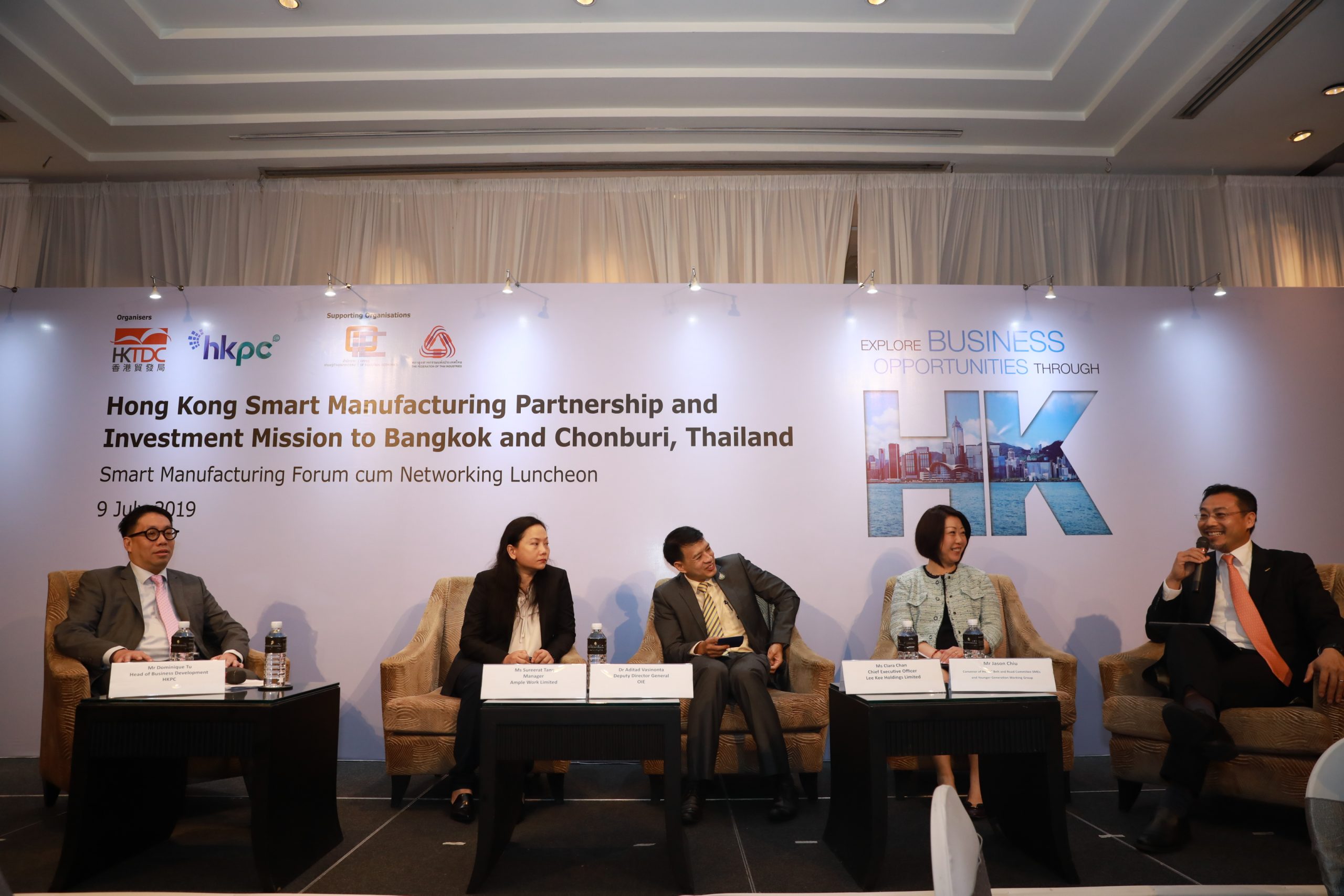 Jason chairs the Hong Kong Smart Manufacturing Partnership and Investment panel for their Thailand Mission