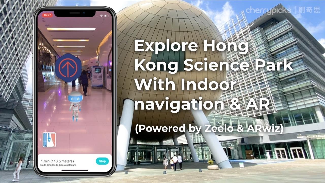 Explore Hong Kong Science Park (HKSTP) with AR indoor navigation